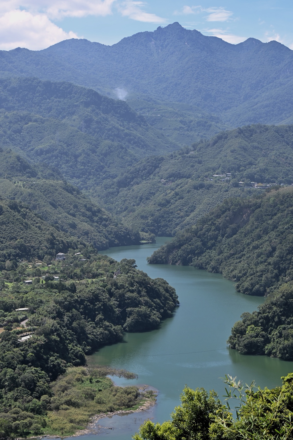 Lake and mountains