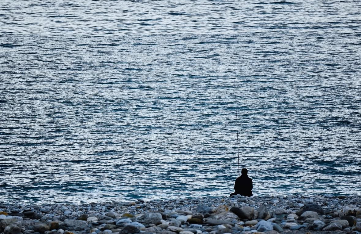 Shore fishing view